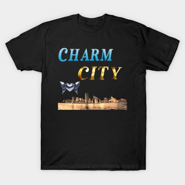 BALTIMORE CHARM CITY DESIGN T-Shirt by The C.O.B. Store